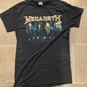 Megadeath 2016 tour metal shirt